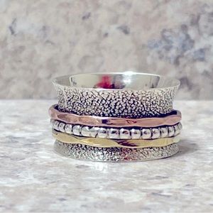 925 Sterling Silver Meditation Ring
